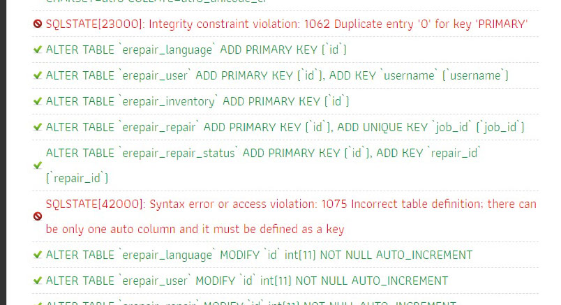 ลงระบบแจ้งซ่อมไม่ได้ error