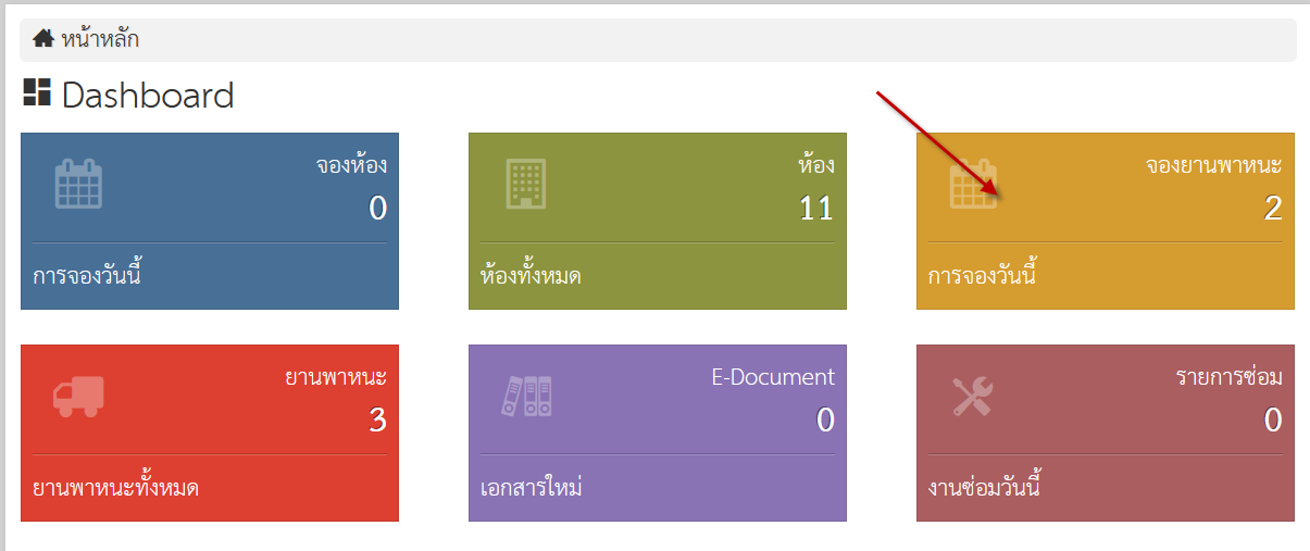 ขอทราบวิธีแก้ไขลิงค์ใน Dashboard ของ E-Office