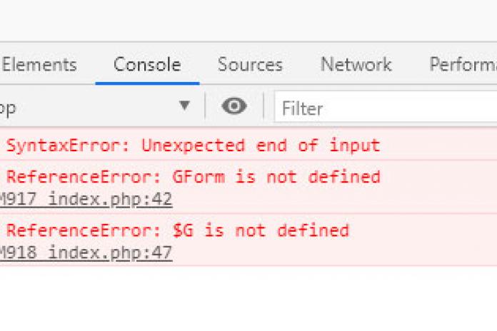 อยู่ๆก็มี Error GForm is not defined